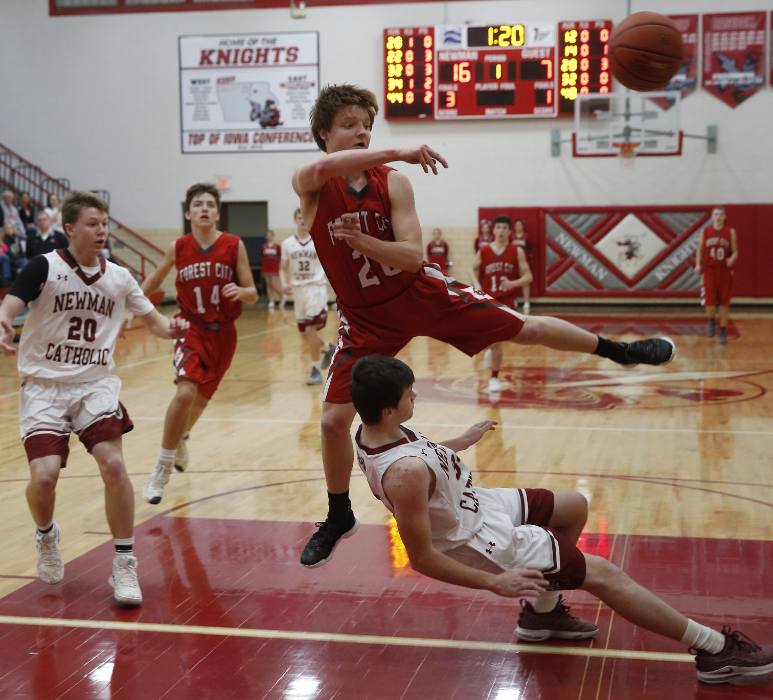 BBball Newman vs. Forest City 8